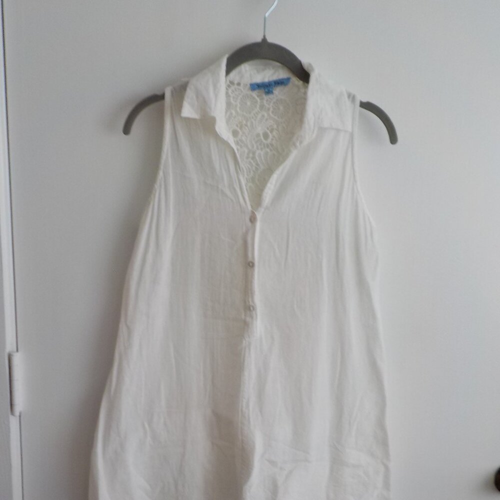 REDUCED - Solitaire Swim Coverup - 100% Cotton - Medium - White  (541)